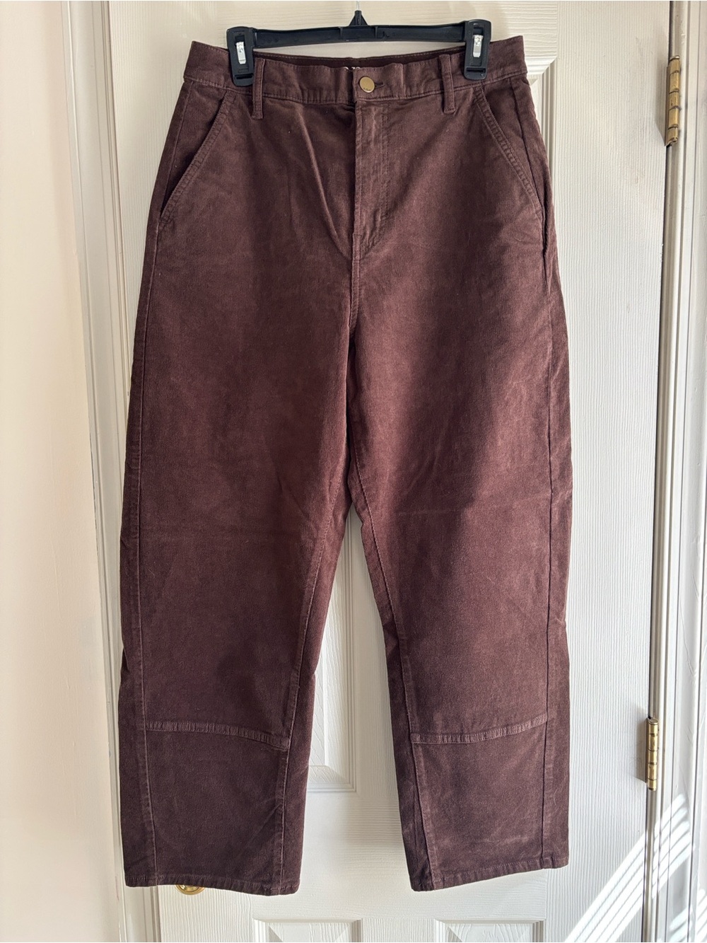 a.n.a Highest Rise Barrel Brown Corduroy